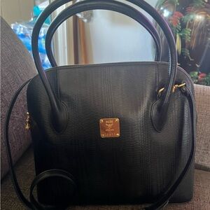 MCM Black Leather Handbag
